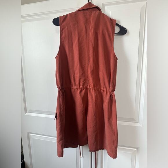 Anthropologie Elevenses Old Town Vest Jacket, Small, Rust - Picture 7 of 7